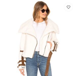 Tularosa Shearling Moto Jacket